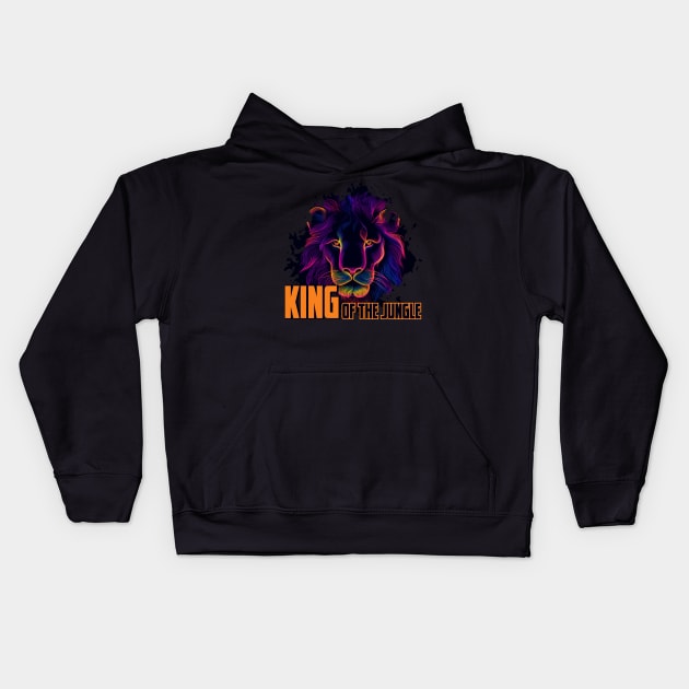 King of the jungle Kids Hoodie by Pixy Official